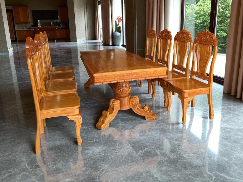 Địa chỉ bán bàn ăn gỗ tại HCM