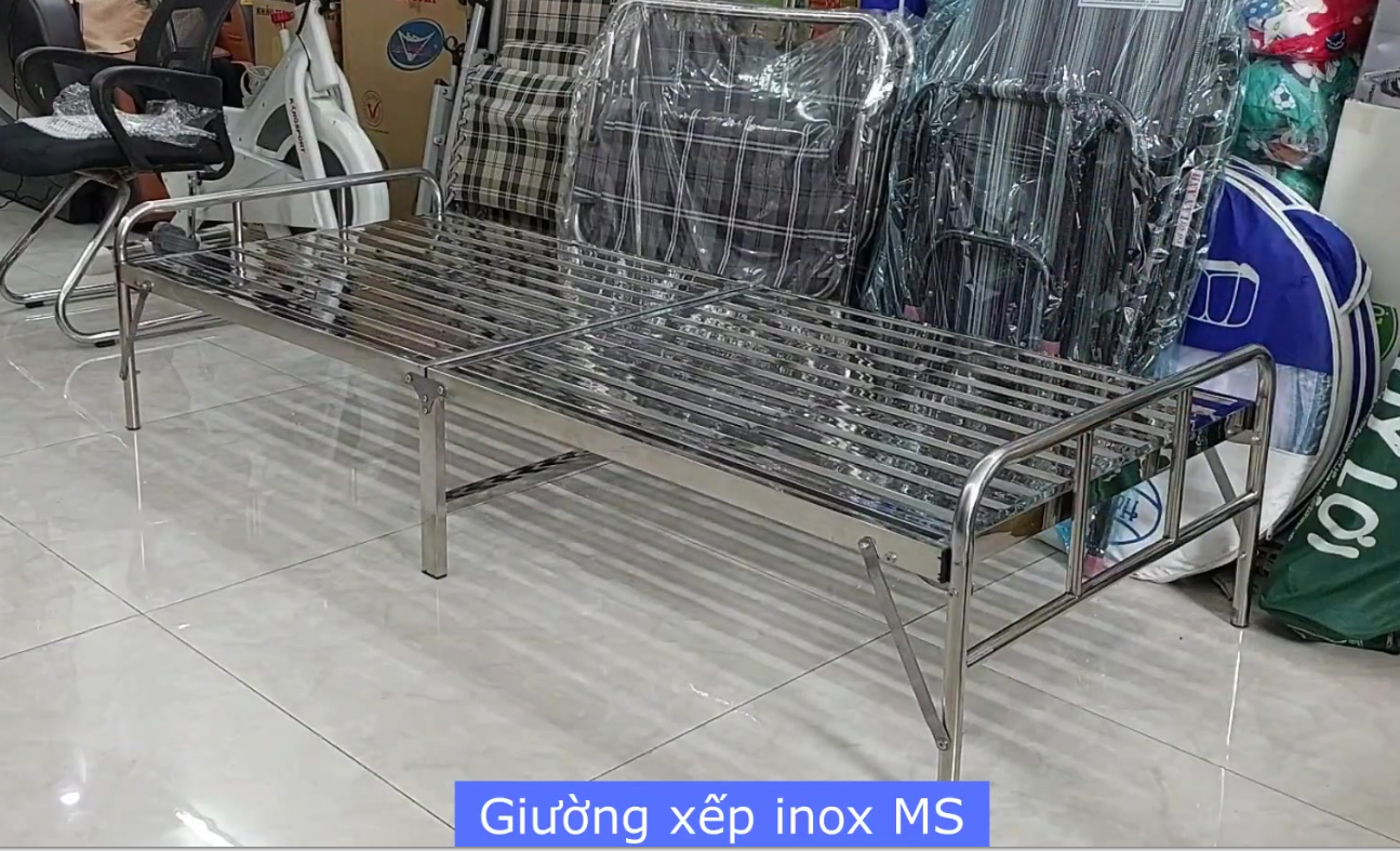 Mua giường xếp inox ở lazada chính hãng, giá rẻ