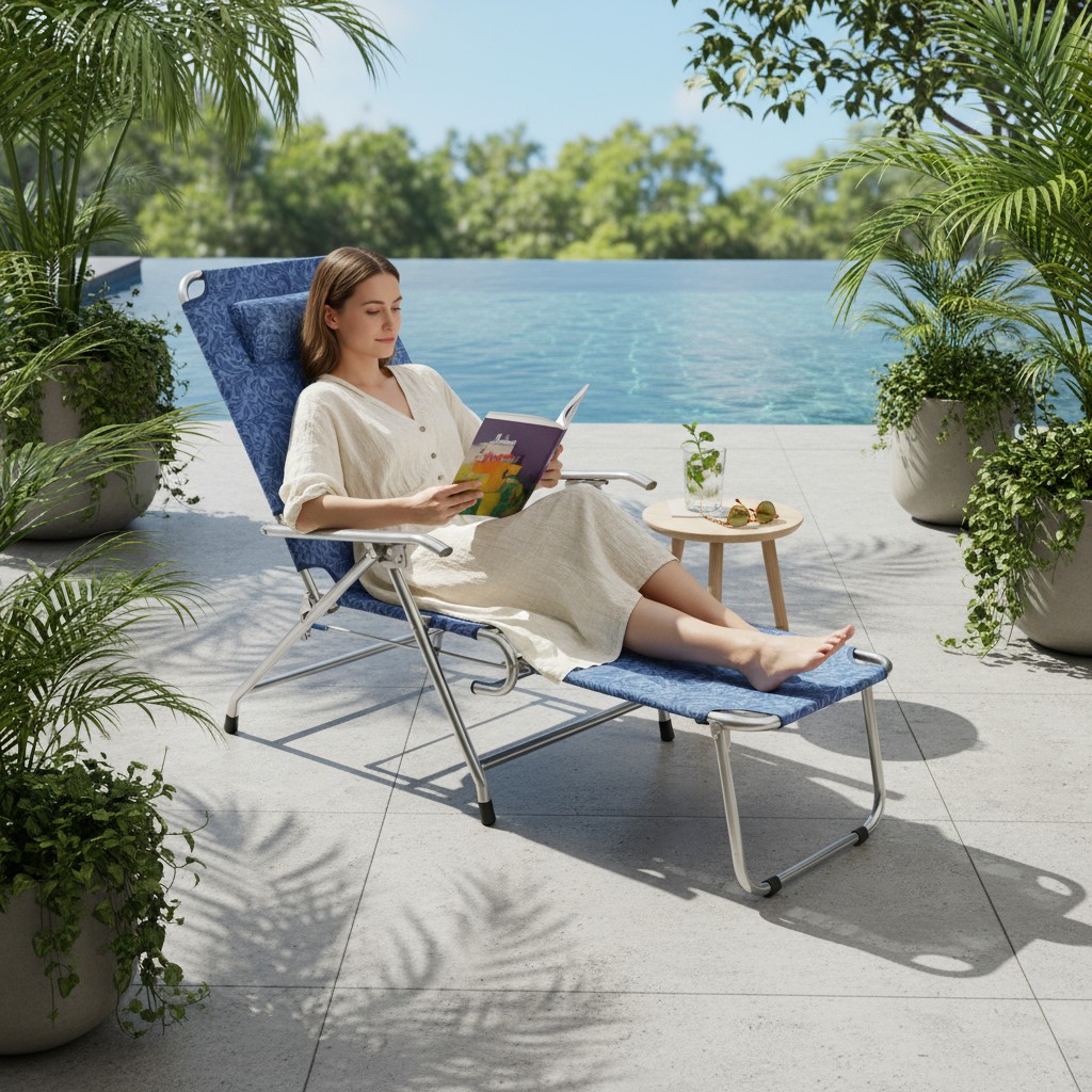 Ghế bố văn phòng có tay vịn êm ái, chống mỏi lưng