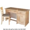 Bàn làm việc gỗ tự nhiên 1m2