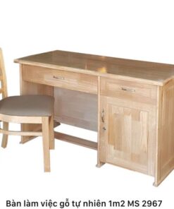 Bàn làm việc gỗ tự nhiên 1m2