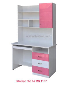 Bàn học liền kệ sách