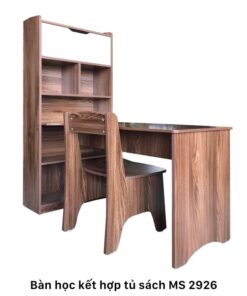 Bộ bàn học kết hợp tủ sách