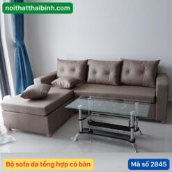 Bộ sofa da tổng hợp