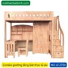 Combo Giường tầng bàn học tủ áo