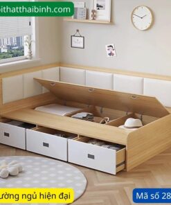Giường ngủ hiện đại có hộc kéo
