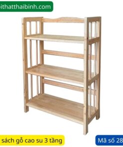 Kệ sách gỗ 3 tầng