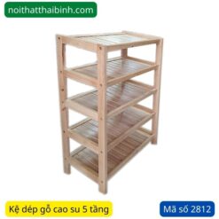 Kệ dép gỗ 5 tầng