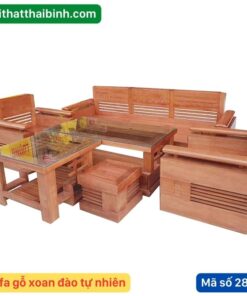 Sofa gỗ xoan đào tự nhiên