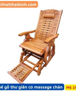 Ghế gỗ thư giãn có massage chân