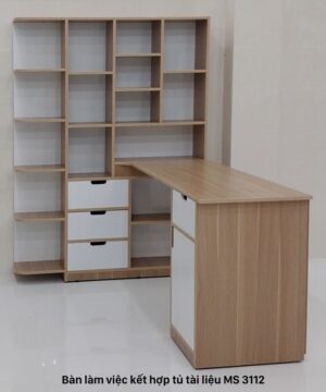 Bàn làm việc kết hợp tủ tài liệu