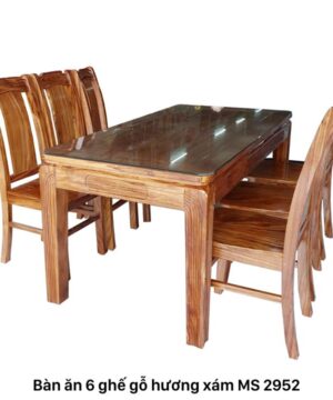 Bàn ăn 6 ghế gỗ
