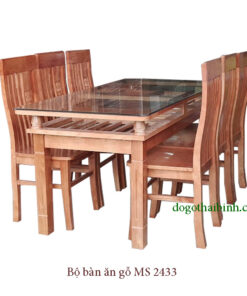 Bộ bàn ăn gỗ xoan đào 6 ghế