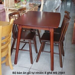 Bộ bàn ăn gỗ cao cấp 4 ghế