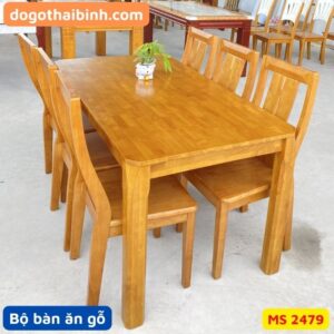 Bộ bàn ăn gỗ MS 2479