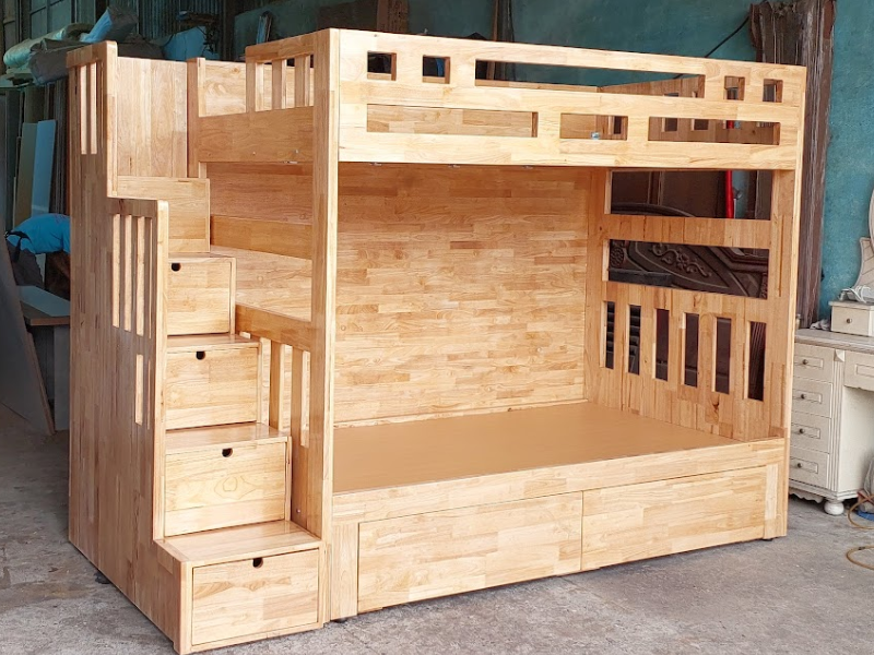 4 lý do nên chọn giường tầng gỗ tự nhiên cho bé