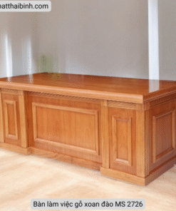 Bàn làm việc gỗ xoan đào MS 2726