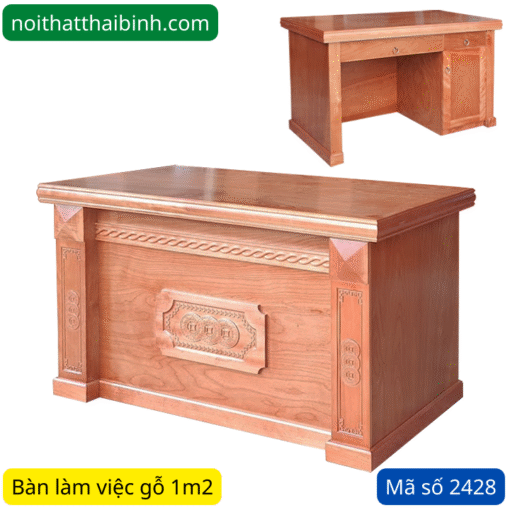 Bàn làm việc gỗ 1m2 MS 2428