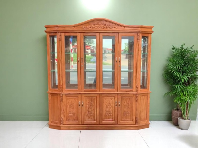 3 công dụng bất ngờ của tủ rượu gỗ trong nhà