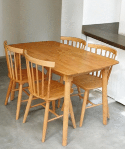 Bàn ăn gỗ 4 ghế MS 3089