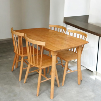 Bàn ăn gỗ 4 ghế MS 3089
