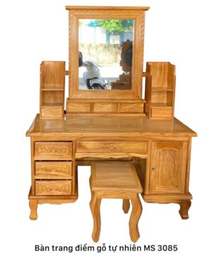 Bàn trang điểm gỗ gõ đỏ tự nhiên MS 3085