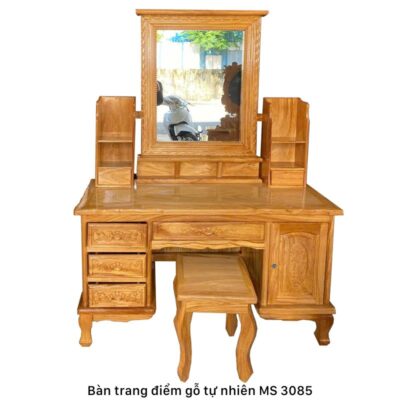 Bàn trang điểm gỗ gõ đỏ tự nhiên MS 3085