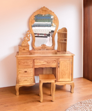 Bàn trang điểm gỗ tự nhiên cao cấp MS 1195
