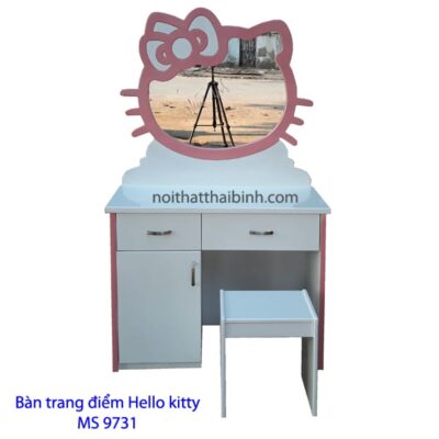 Bàn trang điểm Hello Kitty đẹp MS 9731 Giá 0m8 = 3.800.000
