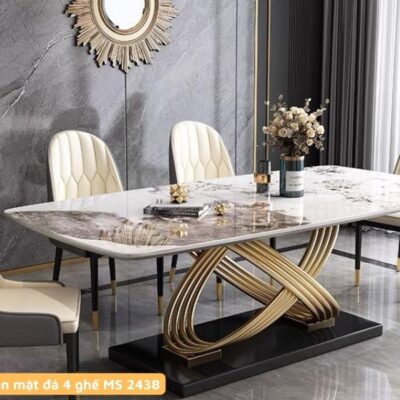 Bộ bàn ăn 4 ghế nhập khẩu MS 2438