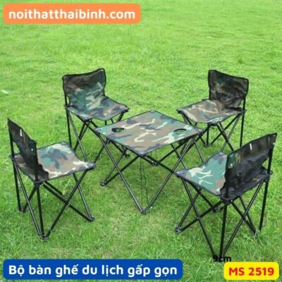 Bộ bàn ghế du lịch xếp gọn MS 2519