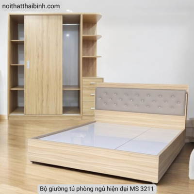 Bộ giường tủ phòng ngủ hiện đại MS 3211