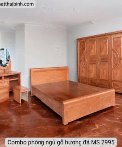 Combo phòng ngủ gỗ hương đá MS 2995