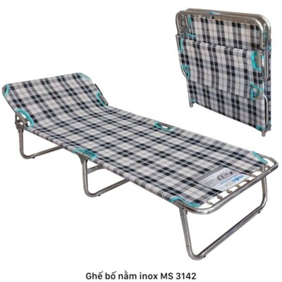 Ghế bố nằm inox MS 3142 | Thương hiệu THÀNH CÔNG Chính Hãng