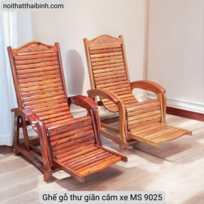Ghế gỗ thư giãn căm xe MS 9025