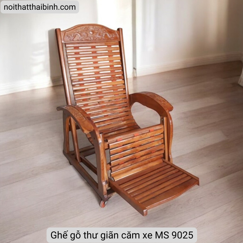 Ghế gỗ thư giãn căm xe MS 9025 - Ảnh 5