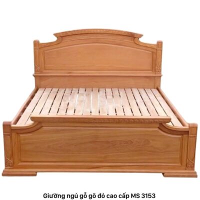 Giường gõ đỏ cao cấp MS 3153