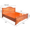 Giường ngủ gỗ xoan đào MS 3186 - Hình ảnh 5