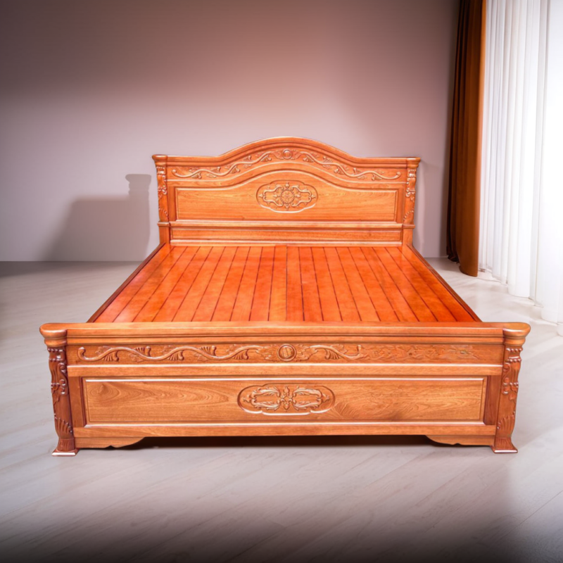 Giường ngủ gỗ xoan đào MS 3186 - Hình ảnh 3