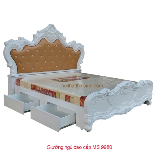 Giường ngủ tân cổ điển tphcm MS 9980 Giá bán 14.500.000 đ giảm còn 12.500.000 đ