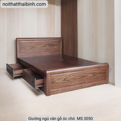 Giường gỗ tự nhiên cao cấp MS 3050