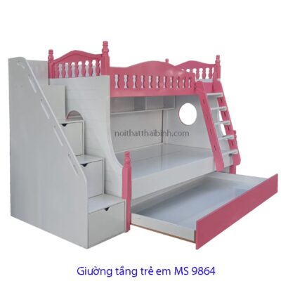Giường tầng trẻ em cao cấp MS 9864 Giá bán= 16,000,000đ giảm còn= 14,000,000đ