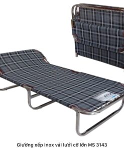 Giường xếp inox vải lưới cỡ lớn MS 3143 | GIAO HỎA TỐC TPHCM