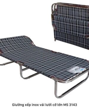 Giường xếp inox vải lưới cỡ lớn MS 3143 | GIAO HỎA TỐC TPHCM