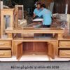 Kệ tivi gỗ gõ đỏ MS 3059 - Hình ảnh 9