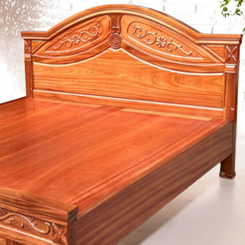 Mẫu giường gỗ xoan đào đẹp MS 3187 - Hình ảnh 3