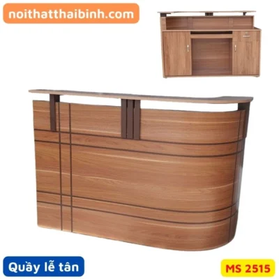 Quầy lễ tân đẹp 1m2 MS 2515
