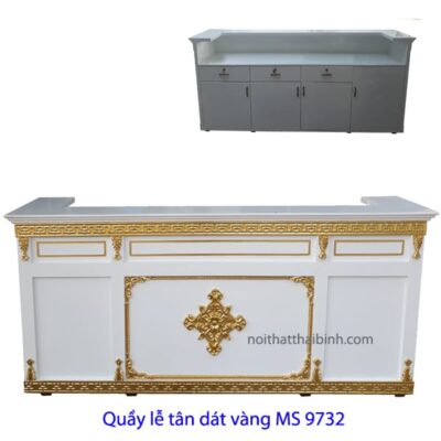 Quầy lễ tân đẹp hiện đại MS 9732 Giá 2m0 = 17.000.000