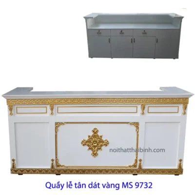 Quầy lễ tân đẹp hiện đại MS 9732 Giá 2m0 = 17.000.000