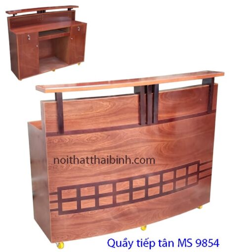 Quầy lễ tân đẹp tphcm MS 9854 Giá 1m4 = 4.900.000